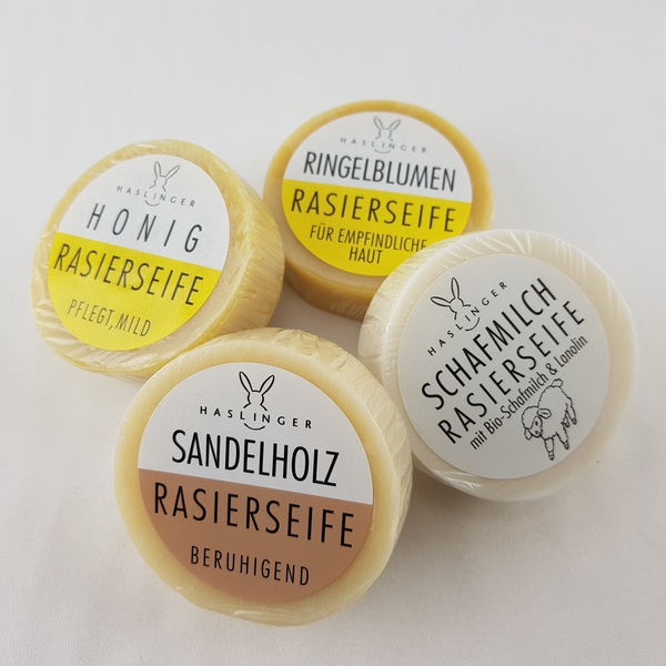 Rasierseife mit Sandelholzöl