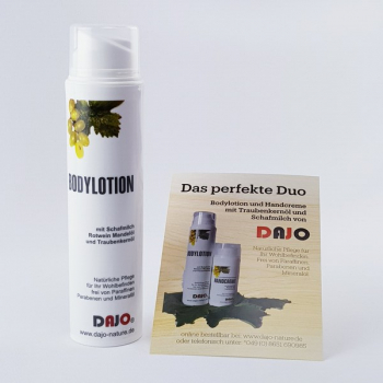 Bodylotion mit Schafmilch, Traubenkernöl und Rotwein 200ml